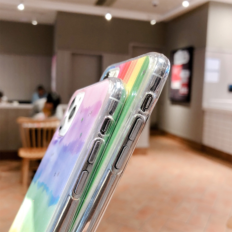 Ốp lưng iphone cầu vồng kim tuyến 5/5s/6/6plus/6s/6splus/7/7plus/8/8plus/x/xr/xs/11/12/pro/max/plus/promax - Awifi Q2-9 | BigBuy360 - bigbuy360.vn