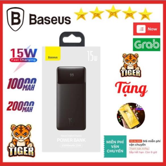 Pin sạc dự phòng 15W 30000mAh Chính Hãng  Baseus Bipow  Power Bank 2 Cổng sạc nhanh , bảo hành 24 tháng