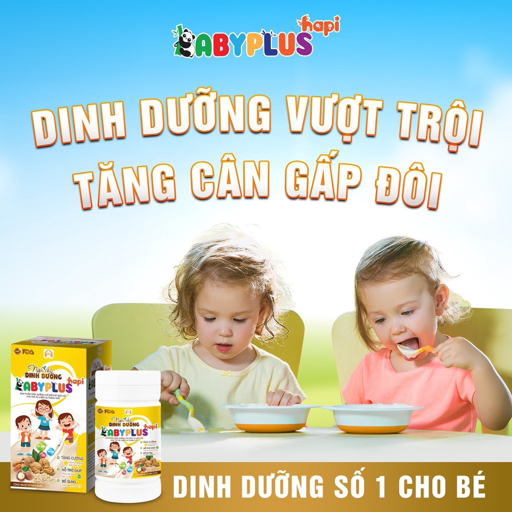 Ngũ Cốc Dinh Dưỡng Babyplus cung cấp dinh dưỡng cho bé từ 6 tháng trở lên