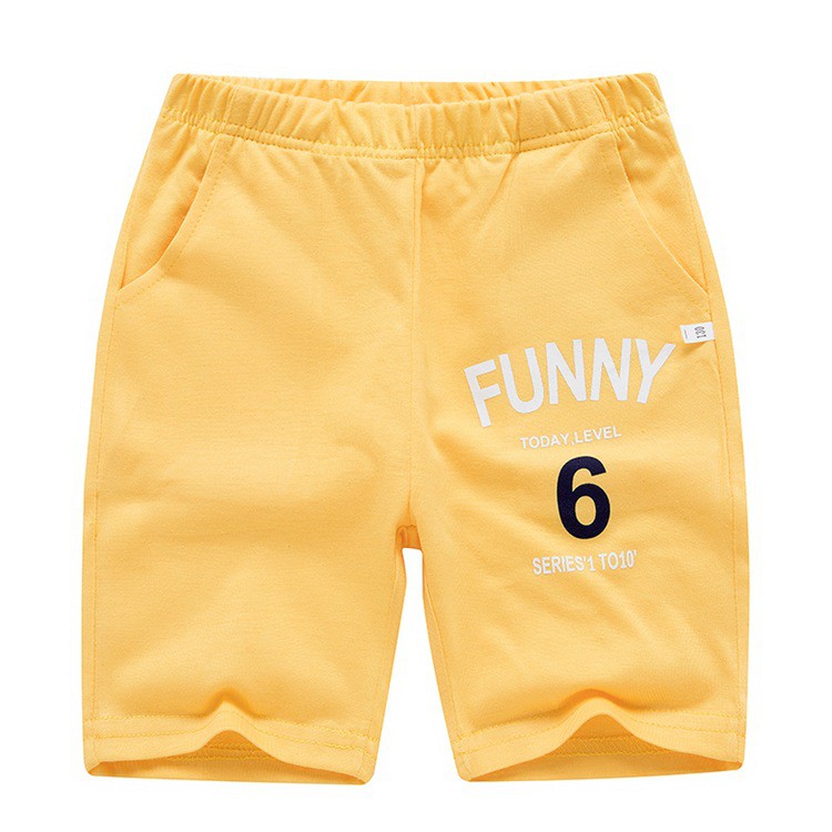 Quần short bé trai  quần thun họa tiết thể thao cho bé quần cotton hàng xuất