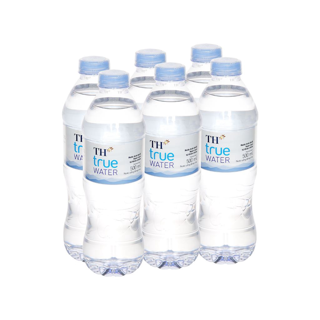 6 chai nước tinh khiết/ nước suối TH True Water 500ml