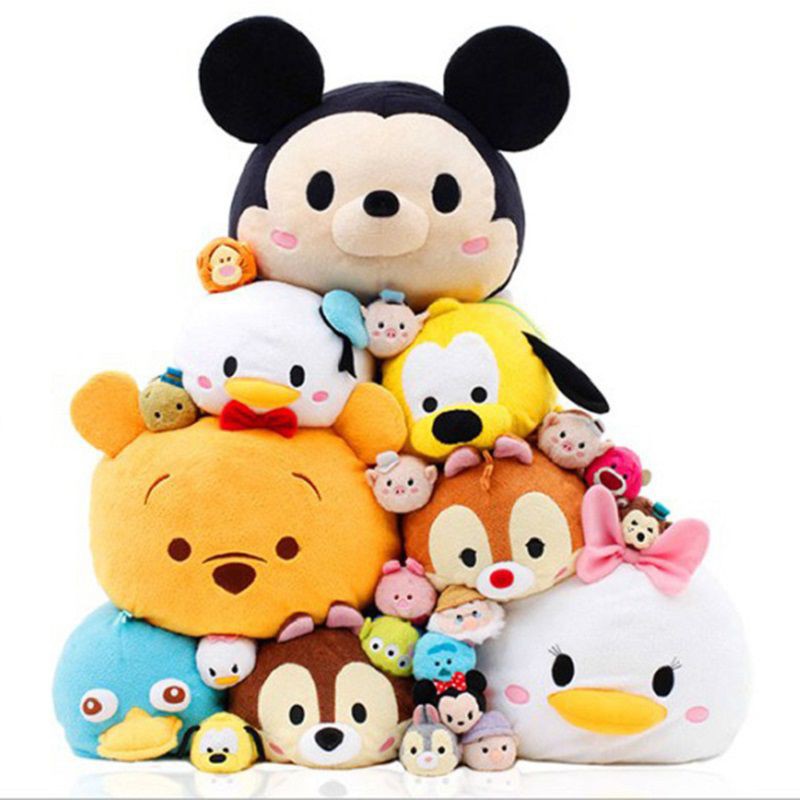 1 Móc Khóa Hình Chuột Mickey / Gấu Teddy / Lilo / Stitch Nhồi Bông Mềm Mại Dễ Thương