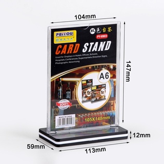 Menu mica,kệ mica để bàn A4,A5,A6