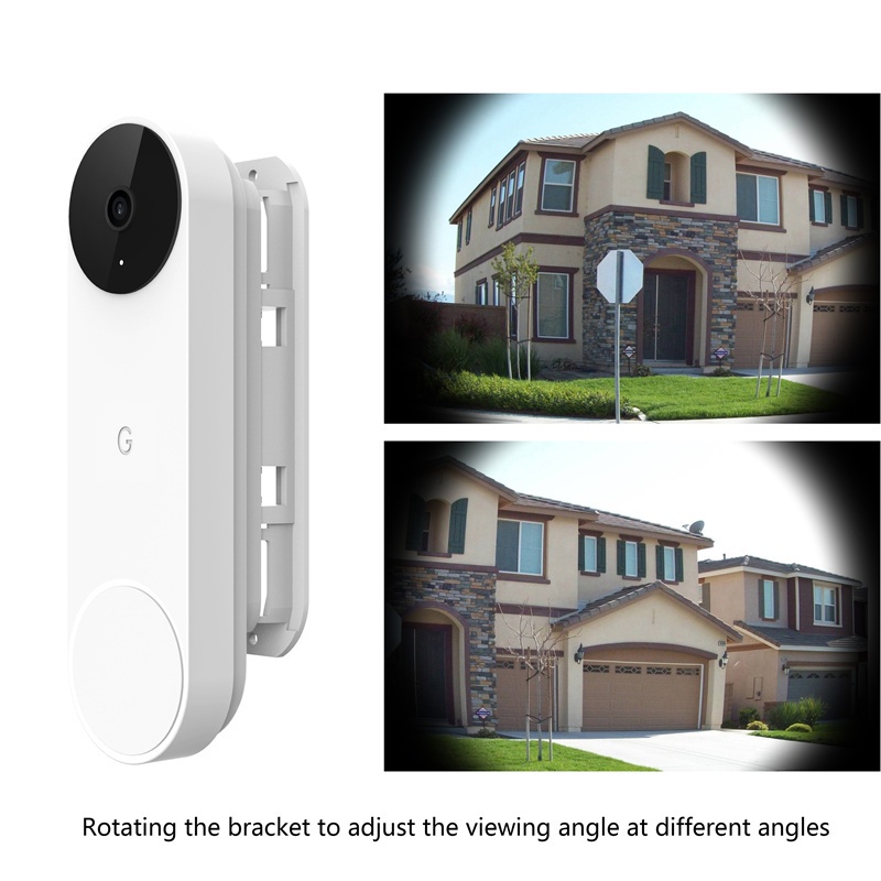 Chuông cửa Google Nest (Pin) 2021 Giá đỡ chuông cửa Góc điều chỉnh 35° Giá đỡ gắn góc nhìn rộng hơn 