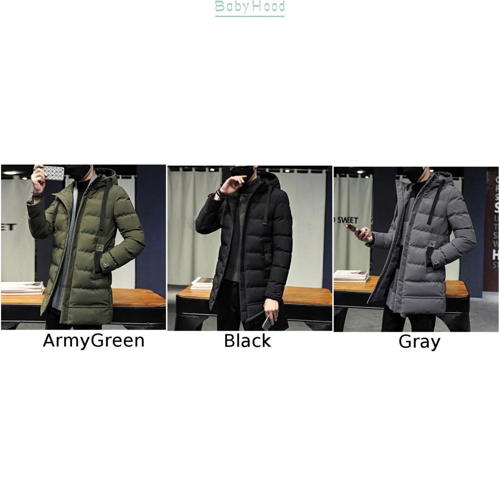 Áo khoác phao dáng dài đơn giản thời trang dành cho nam