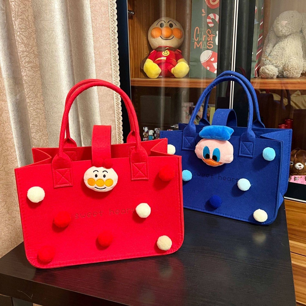 Túi Xách Một Bên Vai Đa Năng Họa Tiết Hoạt Hình Mới Làm Quà Tặng