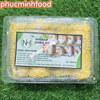 Gimbap (Kimbap) Hàn Quốc Chiên Xù Giòn Rụm - Hộp  500Gram (4 Thanh)