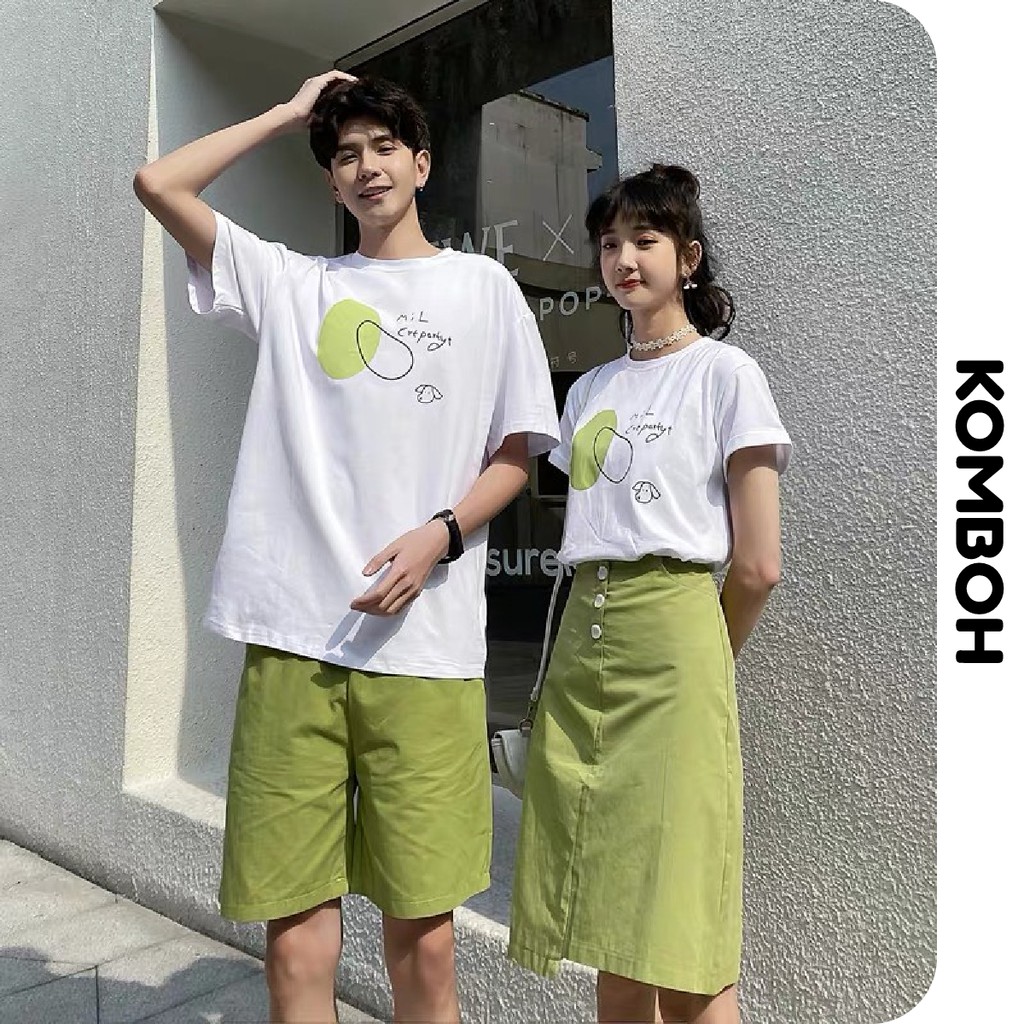 Áo thun tay lỡ KOMBOH phông Unisex nam nữ oversize form rộng ulzzang TRỨNG A15