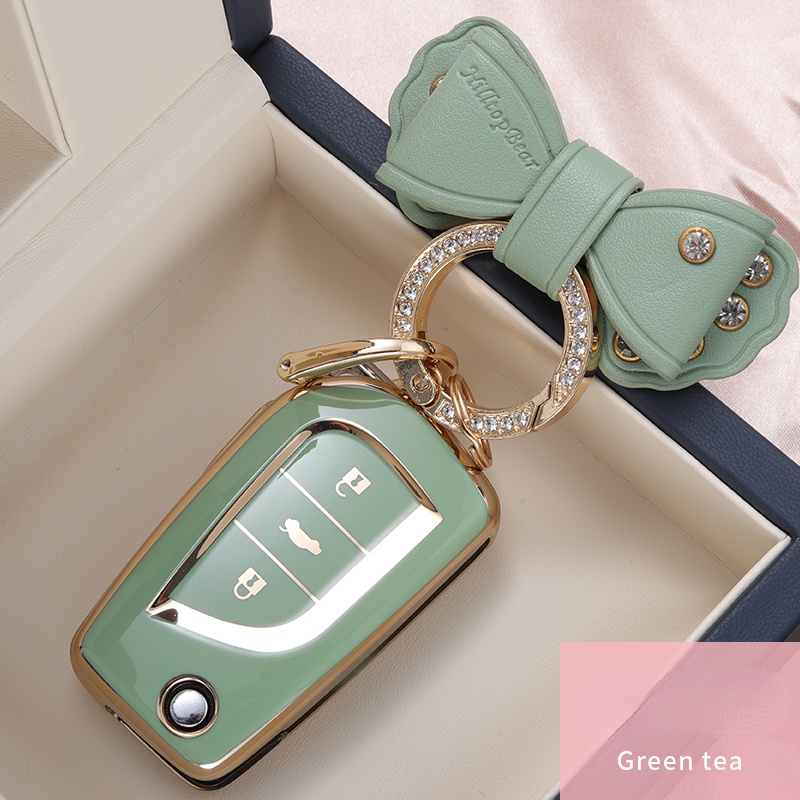 Vỏ Chìa Khóa Điều Khiển Từ Xa Bằng TPU Cho Toyota yaris revo altis innova fortuner Auris Corolla Avensis Verso Aygo Highlander Camry Scion TC IM RAV4 Ring Giá Đỡ