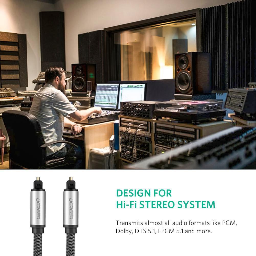Cáp Audio Quang 1M, 1.5M, 2M, 3M - Vỏ Nhôm Cao Cấp Thương Hiệu Ugreen