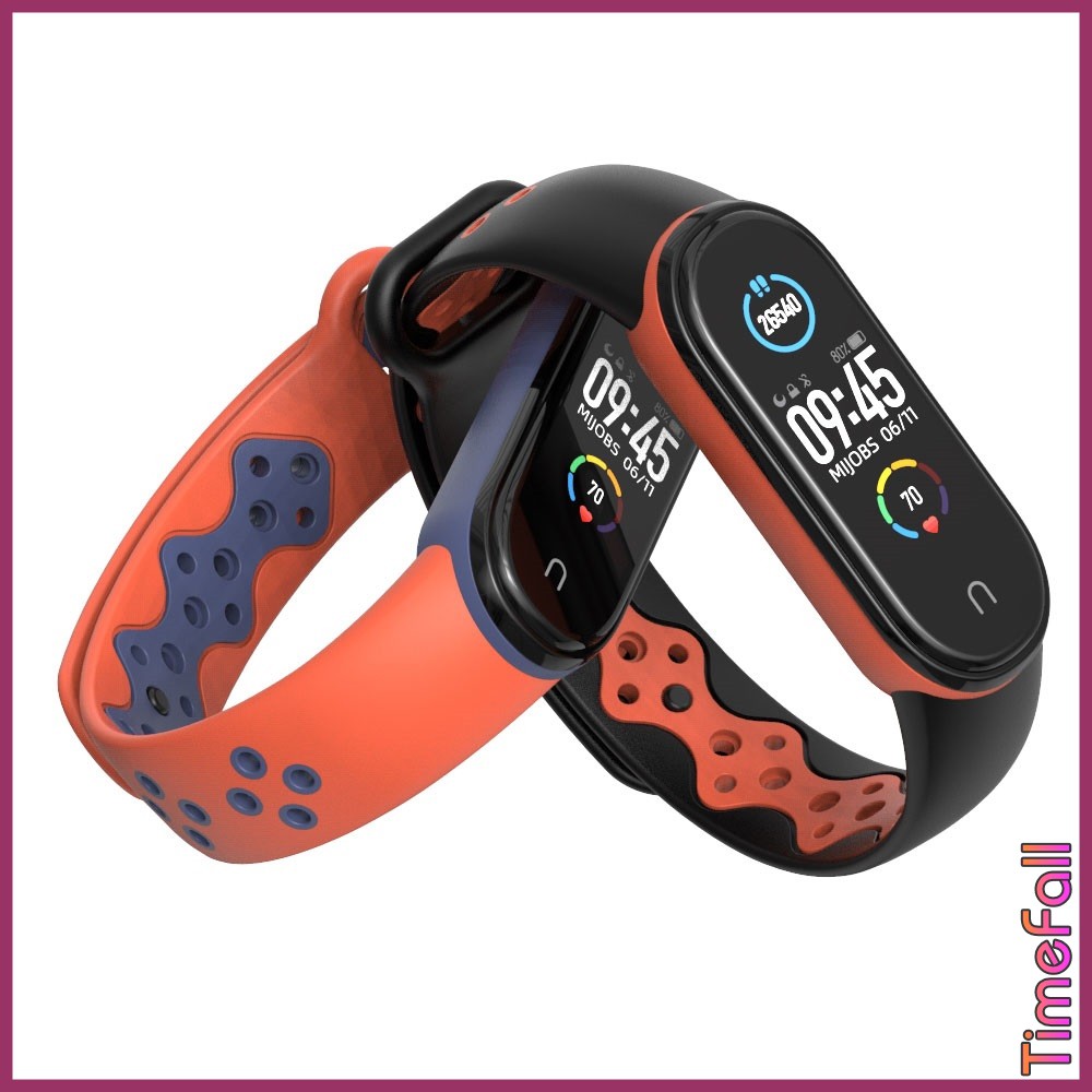 Dây đeo cao su mi band 6, Miband 5 thể thao chính hãng MIJOBS - dây đeo thay thế thể thao NIKE mi band 5, miband 6