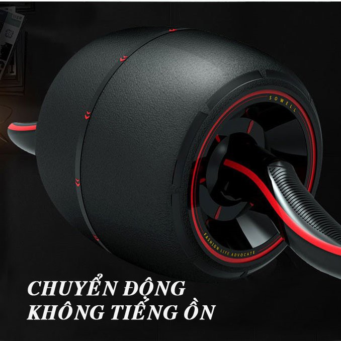 Con lăn tập bụng AB Carver Pro 6 múi có lò xo hỗ trợ giúp giảm mỡ bụng nhanh (Trơn)