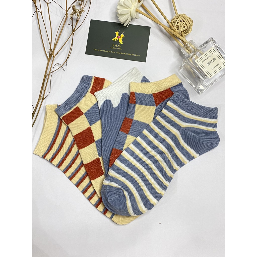 Tất Vớ Cổ Ngắn Nữ Họa Tiết Giáng Sinh Noel Unisex Style Hàn Quốc