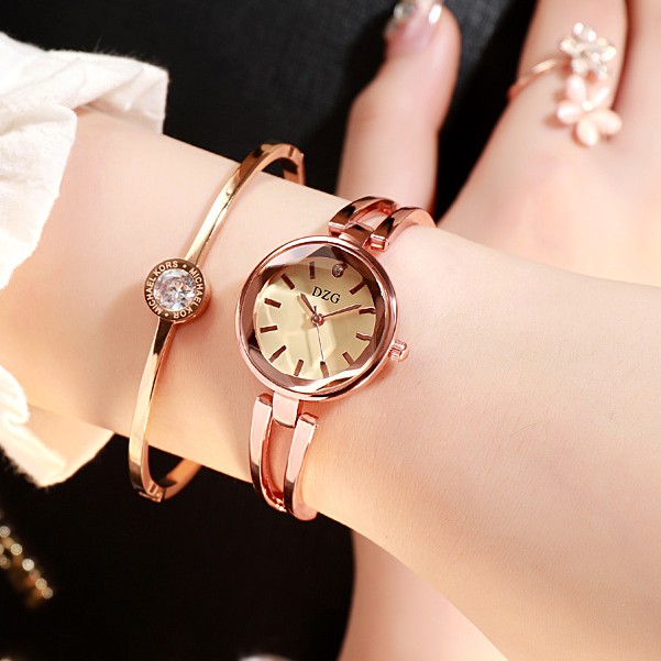 Đồng hồ nữ lắc Dzg DL02 mẫu mới cực đẹp, mặt tròn nhỏ xinh xắn