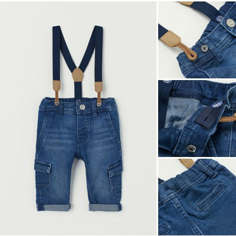 Quần jean mềm slim fit săn sale HM UK sz 12-18m