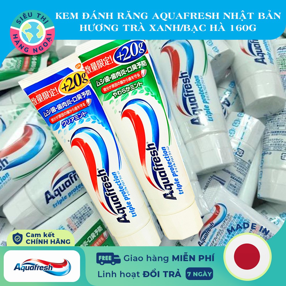 Kem Đánh Răng Aquafresh 160g Nội Địa Nhật Bản