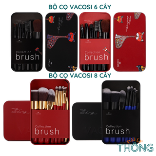 Bộ cọ trang điểm 6 món - 8 món bỏ túi du lịch Vacosi My Darling hình mèo