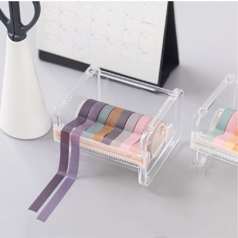 Hộp Đựng Băng Keo/ Cuộn Băng Keo Trong Suốt Đa Năng Tiện Dụng