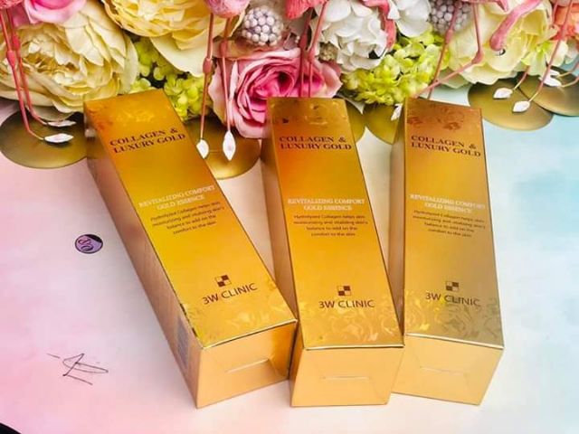 Serum gel dưỡng tái tạo da Collagen & Luxury Gold cao cấp 3W Clinic