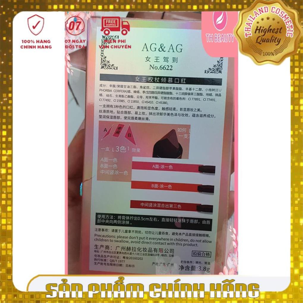 Son 3 màu kim cương AGAG, 6 màu nữ hoàng siêu lì hàng nội địa, khảm đá