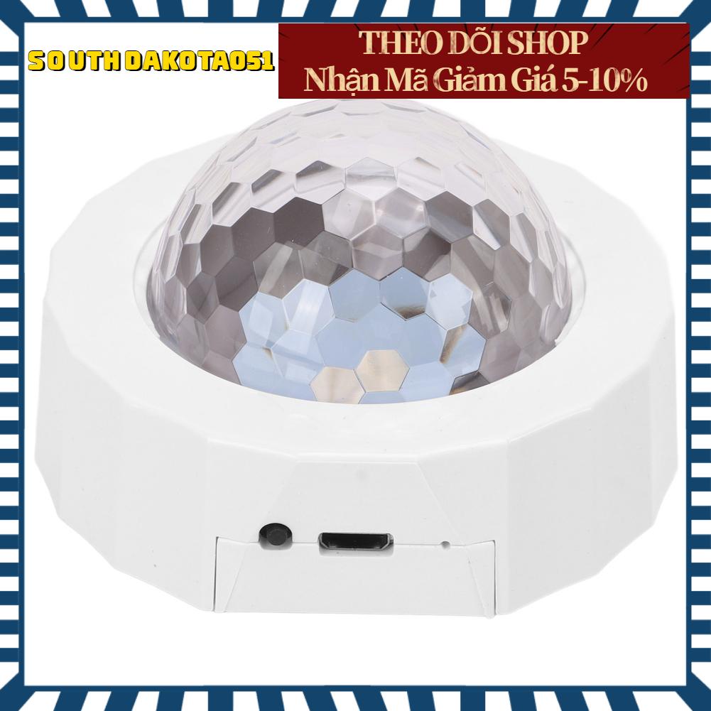 Southdakota051 Đèn chiếu âm trần USB 3 màu ánh sáng Âm thanh được kích hoạt Trang trí nội thất mái vòm Phổ biến cho ô tô gia đình