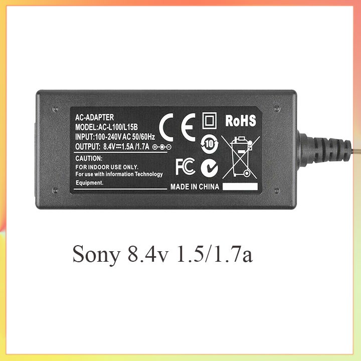 Sạc Sony 8.4v 1.5a/1.7a cho máy quay, máy ảnh bảo hành 1năm