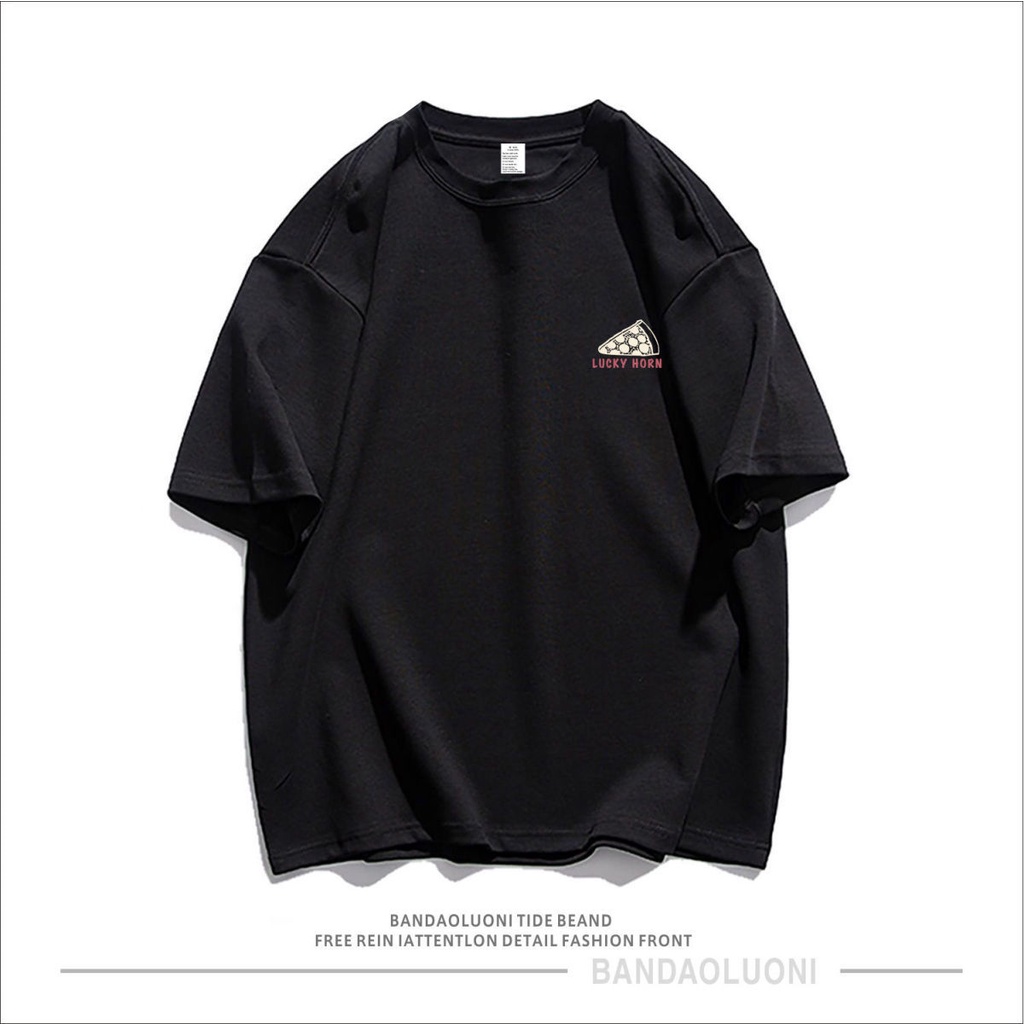 Áo thun WAFNHA cotton tay ngắn dáng rộng in hình vui nhộn hợp thời trang cho nam