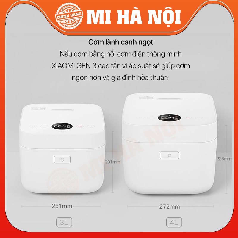 Nồi Cơm Điện Xiaomi Mijia Gen 3 3L/ 4L- Áp Suất Cao Tần