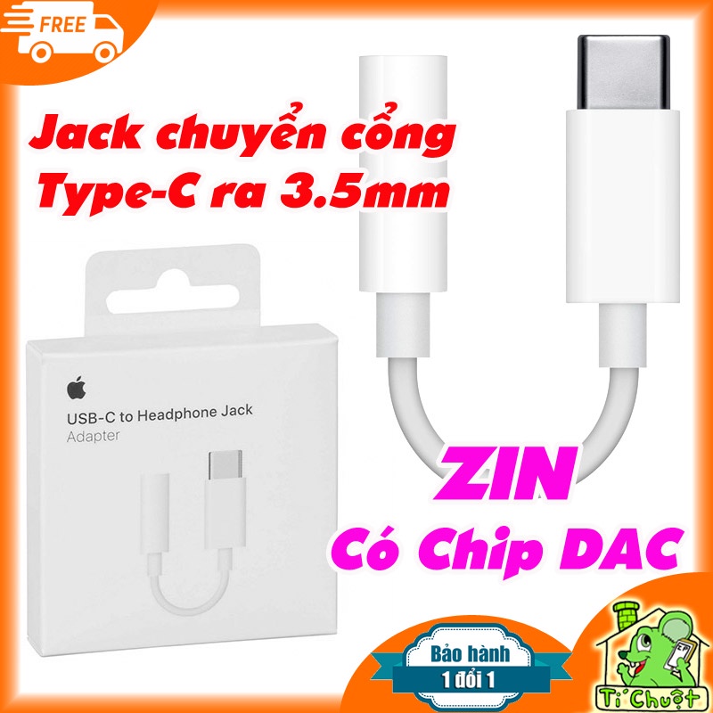 Jack chuyển cổng Type-C ra Tai Nghe 3.5mm cho i.P.a.d Pro-Air 4/5-Mini 6