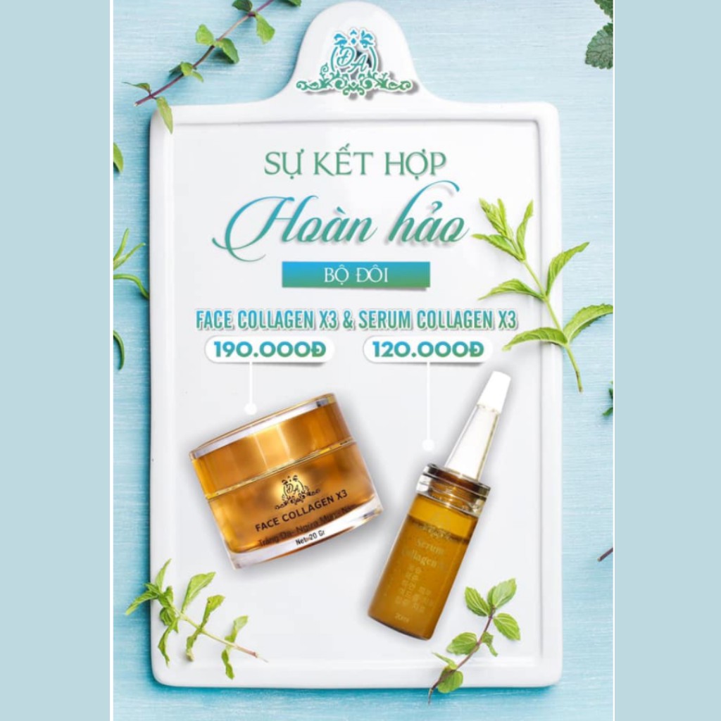 Kem Face Collagen X3 Trắng Da Ngừa Nám Mụn Se Khít Lỗ Chân Lông