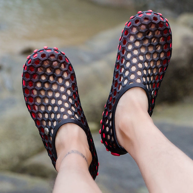 Giày Đi Biển Chống Trượt Siêu Nhẹ Thoáng Khí Hàng Mới Thời Trang Mùa Hè Cho Nam