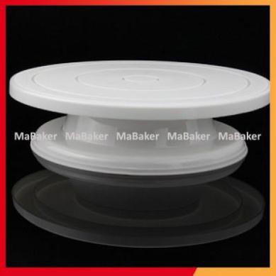 Xả cắt lỗ Bàn xoay nhựa dùng để trang trí bánh kem - MaBaker