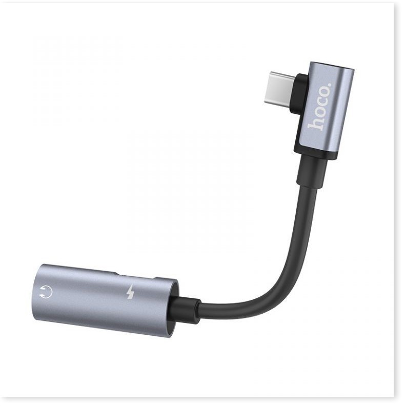 Cáp chuyển đổi Hoco LS19 từ USB Type-C sang USB Type-C + Audio 3.5mm - MrPhukien