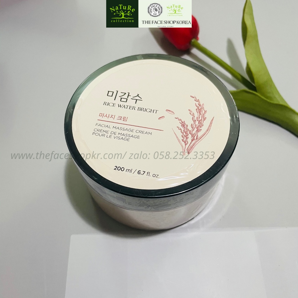 Kem massage mặt TheFaceShop Water Bright Massage Cream 200ml.
