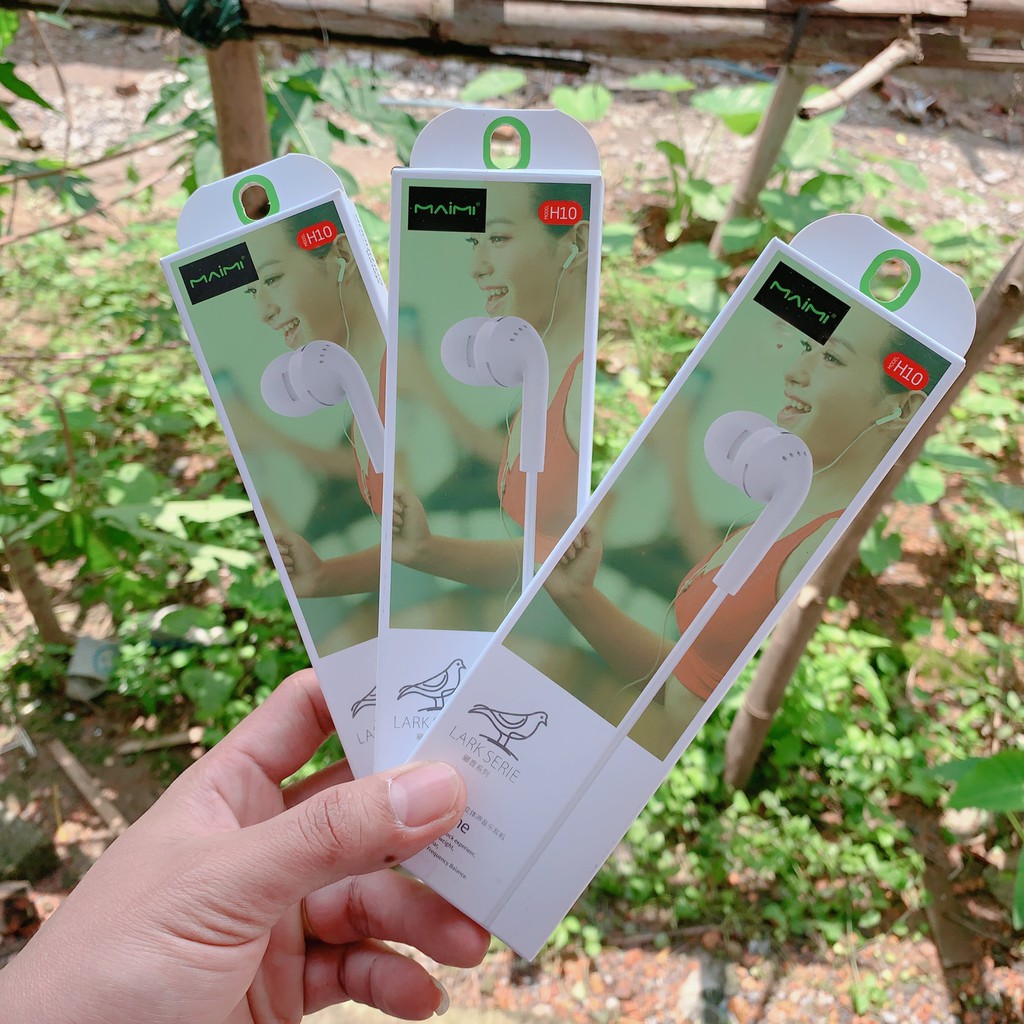 TAI NGHE MAIMI H10 JACK 3.5  NHÉT TAI (BH 12 THÁNG)