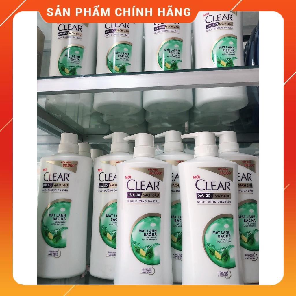 Dầu Gội Sạch Gàu CLEAR Mát Lạnh Bạc Hà