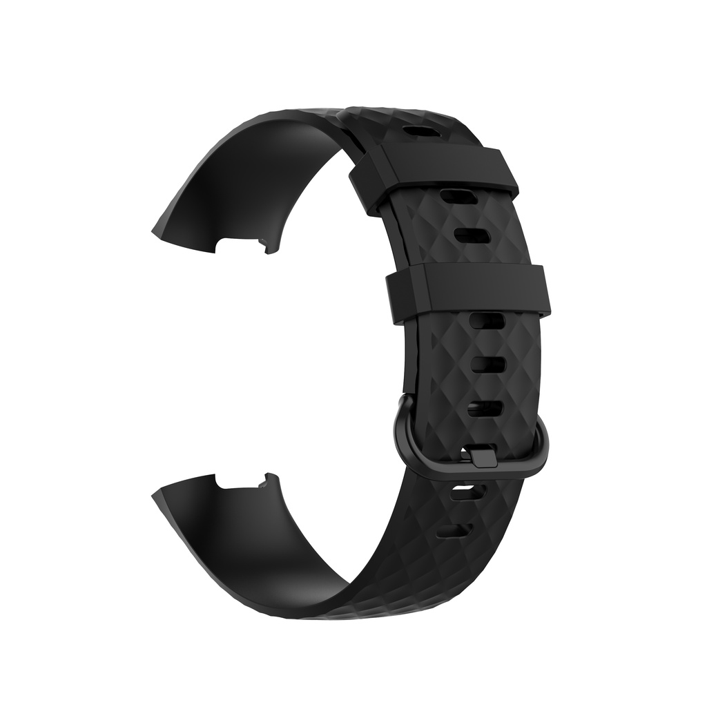 Dây Đeo Thay Thế Chất Liệu Silicon Màu Trơn Cho Fitbit Charge 4 3 Se