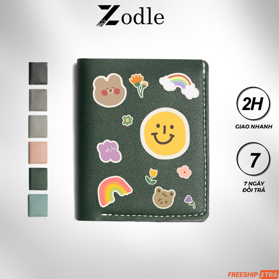 Ví mini da nhập khẩu kèm hộp quà kraft