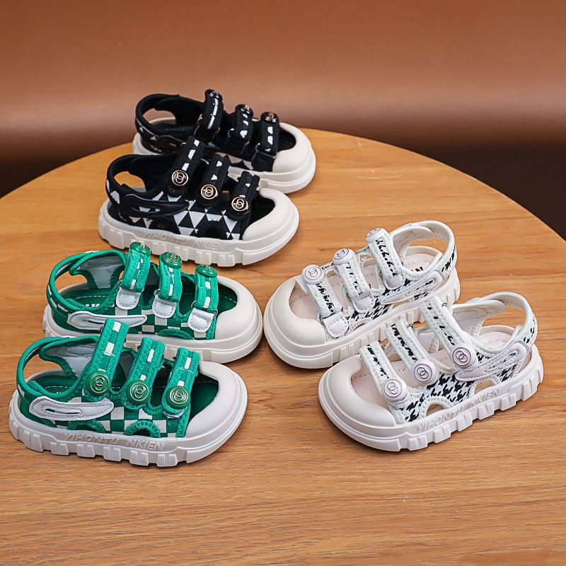 Sandal 3 quai Niken phong cách Hàn Quốc cho bé 3 màu Xanh, Trắng, Đen mã YY- H10