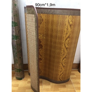 Chiếu trúc vân gỗ 1 - 2 mặt giường một  loại 80cm, 90cm, 1m và 1,2m *1,9m
