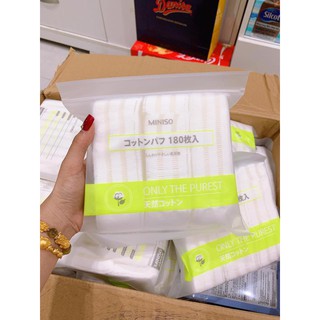 BÔNG TẨY TRANG MINISO 180 MIẾNG
