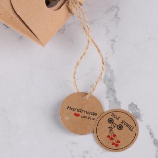 UUMIR Set 100 thẻ giấy có dây treo