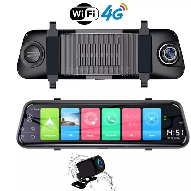 Z55 Camera hành trình gương xe ô tô tích hợp  , 4G Wifi  FHD , Android 8.1 , Ram 2G , Room 32G