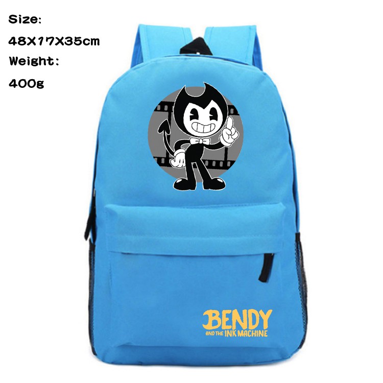 Bendy and Ink Machine Game 3D Multi-function Cartoon Pattern Casual Computer Bag Student Backpack Gifts