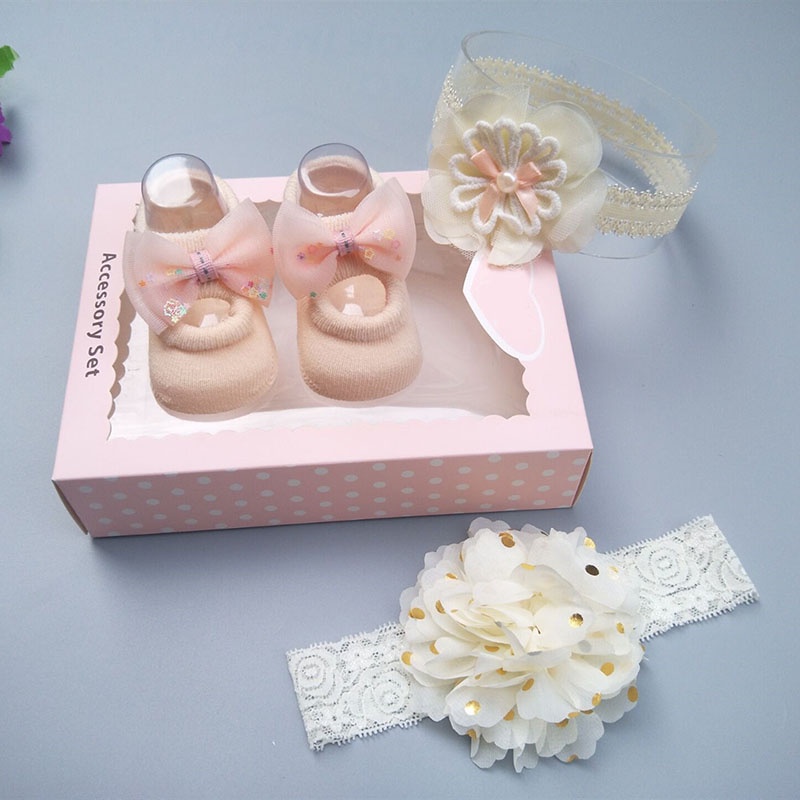 Set 3 Băng Đô Đính Nơ/Hoa Xinh Xắn Dành Cho Bé Gái