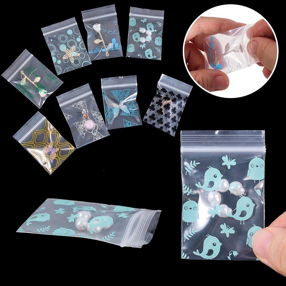 Xiantin 100 Túi Nhựa Đựng Trang Sức Tiện Lợi