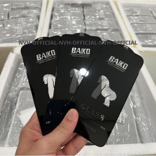 Kính cường lực kinkong BAIKO siêu bền bảo vệ màng loa chống nước chống va đập không gãy cho máy iphone