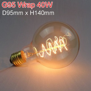 Đèn sợi đốt Edison đui tóc cổ điển E27 AC 220V