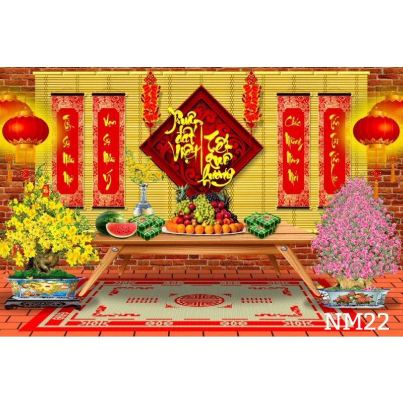 Phông nền chụp ảnh Tết / Phông trang trí Tết 2023 / decor Tết Xưa | Shopee  Việt Nam