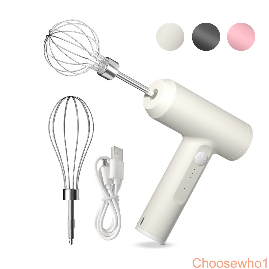 Egg Beater 20W Electric Handheld Egg Whisk Kitchen Rechargeable Cream Blender Mixer